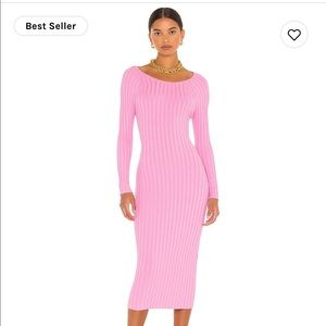 Open Back Pink Dress